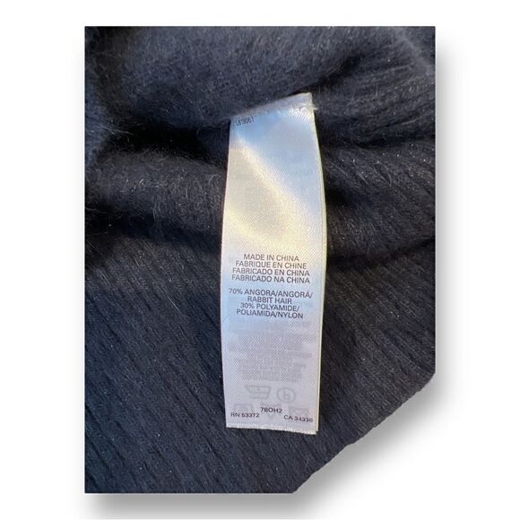 French Connection Navy Blue Sequin Detail Top Size Small - Picture 3 of 5